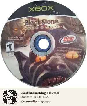 Black Stone: Magic & Steel Xbox, NTSC disc
