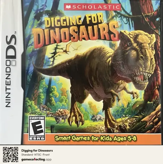 Digging for Dinosaurs Nintendo DS, NTSC box front