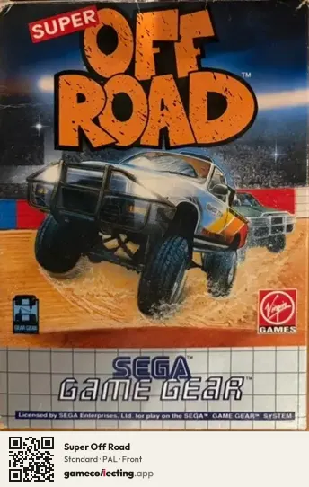 Super Off Road Sega Game Gear, PAL box front