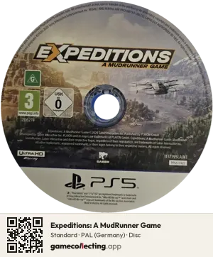 Expeditions: A MudRunner Game PlayStation 5, PAL disc