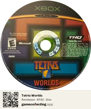 Tetris Worlds Xbox, NTSC disc