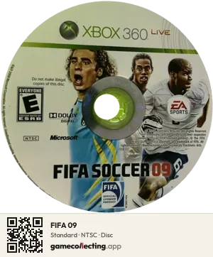 FIFA 09 Xbox 360, NTSC disc