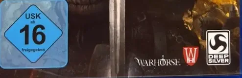 Kingdom Come: Deliverance, the USK square on its front