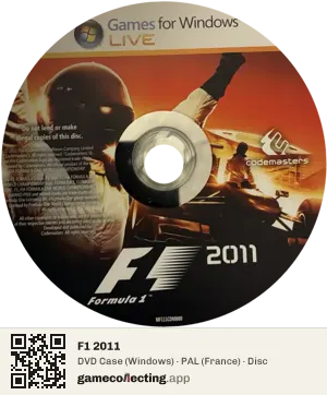 F1 2011 Computer, PAL disc