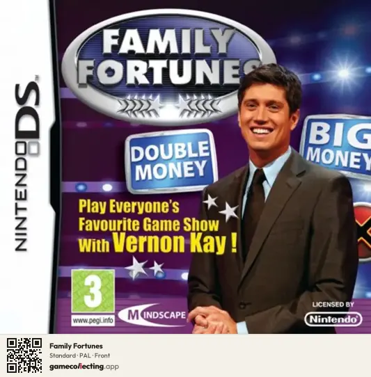 Family Fortunes Nintendo DS, PAL box front