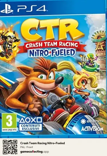 Crash Team Racing Nitro-Fueled PlayStation 4, PAL box front