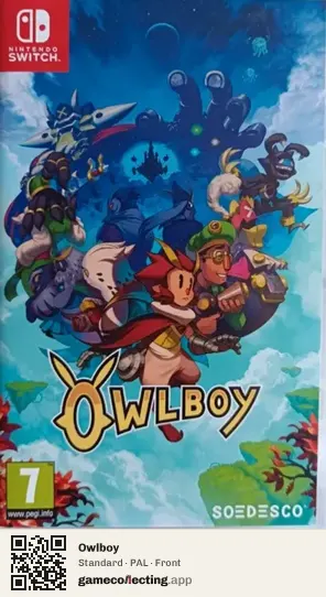 Owlboy Nintendo Switch, PAL box front