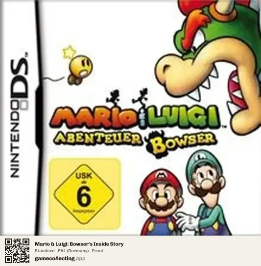 Mario & Luigi: Bowser's Inside Story Nintendo DS, Germany box front