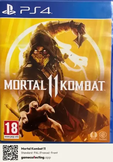 Mortal Kombat 11 PlayStation 4, France box front