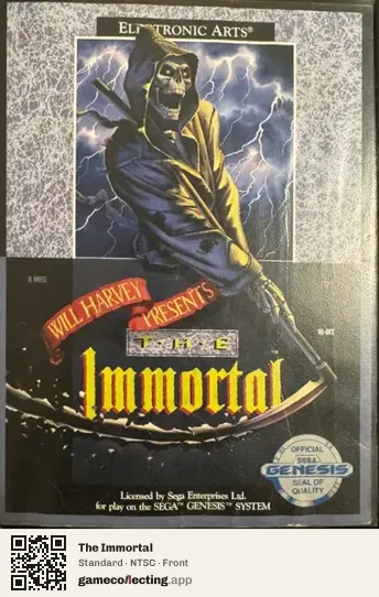 The Immortal Sega Mega Drive / Genesis, NTSC box front