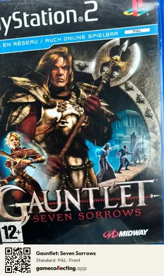 Gauntlet: Seven Sorrows PlayStation 2, PAL box front