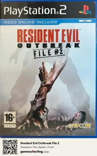Resident Evil Outbreak File 2 PlayStation 2, Spain box front