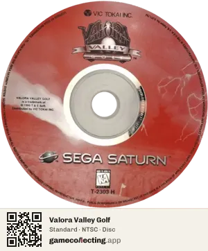 Valora Valley Golf Sega Saturn, NTSC disc