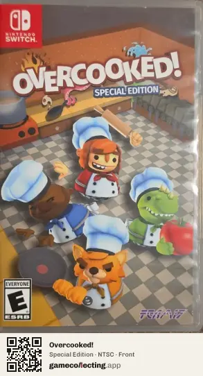 Overcooked! Nintendo Switch, NTSC box front