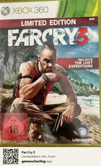 Far Cry 3 Xbox 360, PAL box front