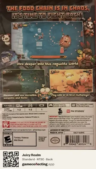 Juicy Realm Nintendo Switch, NTSC box back