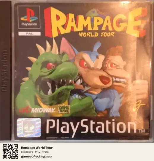 Rampage World Tour PlayStation, PAL box front