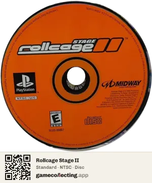 Rollcage Stage II PlayStation, NTSC disc