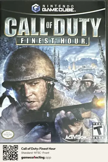 Call of Duty: Finest Hour Nintendo GameCube, NTSC box front