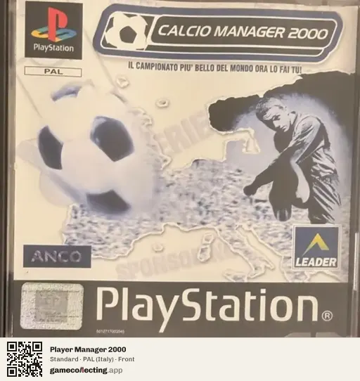 Player Manager 2000 PlayStation, Italy box front