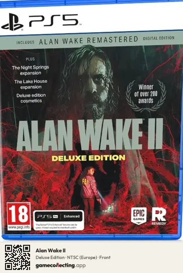 Alan Wake II PlayStation 5, Europe box front