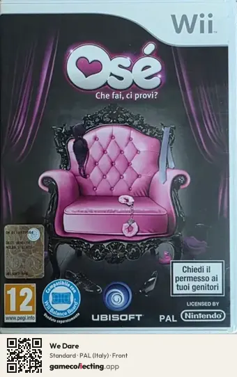 We Dare Nintendo Wii, Italy box front