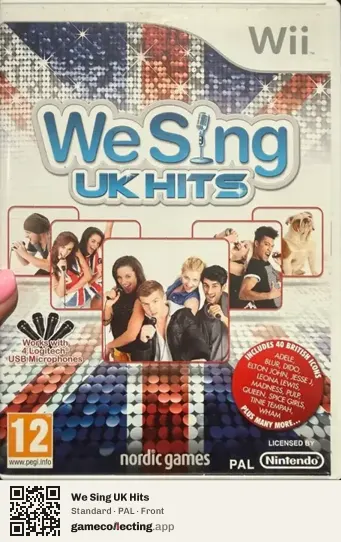 We Sing UK Hits Nintendo Wii, PAL box front