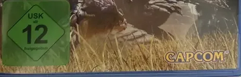 Monster Hunter Wilds, the USK square on its front