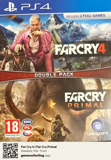 Far Cry 4 / Far Cry Primal PlayStation 4, PAL box front
