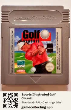 Sports Illustrated Golf Classic Game Boy, PAL cartridge label