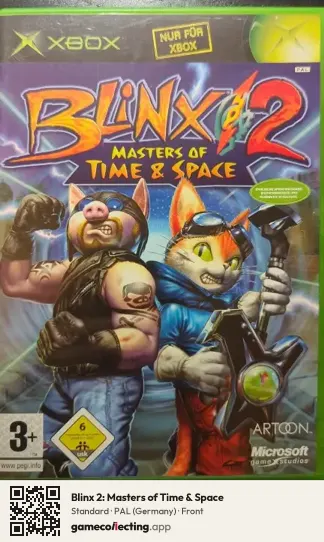 Blinx 2: Masters of Time & Space Xbox, Germany box front
