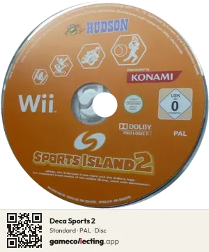 Deca Sports 2 Nintendo Wii, PAL disc