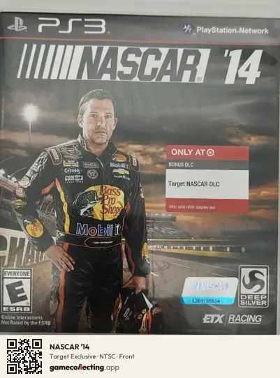NASCAR '14 PlayStation 3, NTSC box front