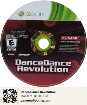 Dance Dance Revolution Xbox 360, NTSC disc