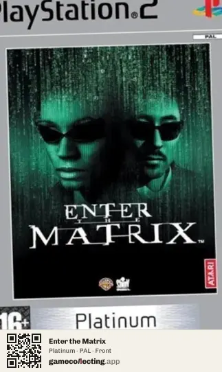 Enter the Matrix PlayStation 2, PAL box front