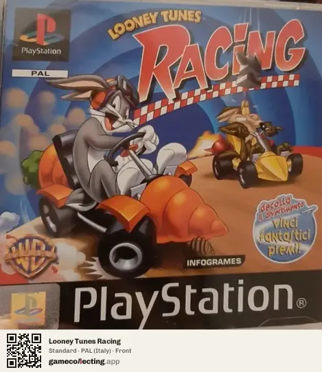 Looney Tunes Racing PlayStation, Italy box front