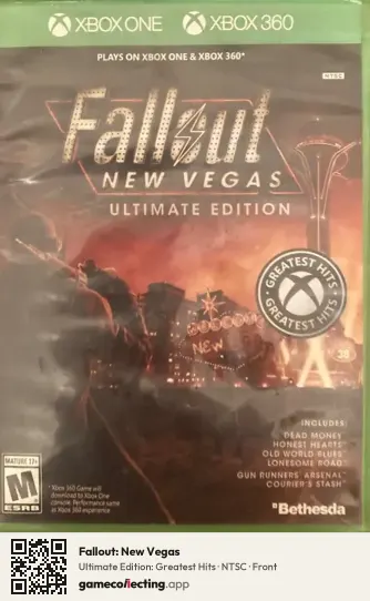 Fallout: New Vegas Xbox 360, NTSC box front