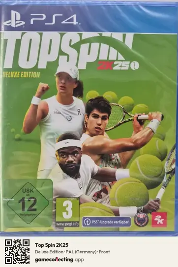 Top Spin 2K25 PlayStation 4, Germany box front