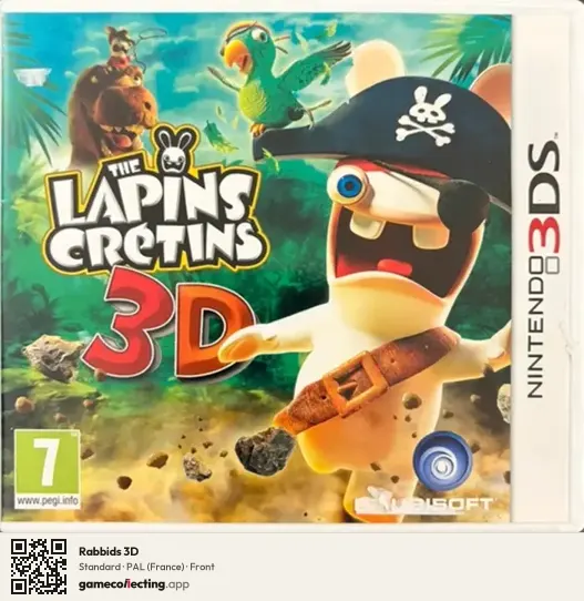Rabbids 3D Nintendo 3DS, France box front