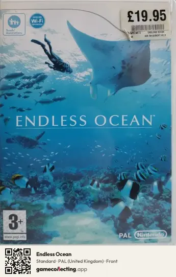 Endless Ocean Nintendo Wii, United Kingdom box front