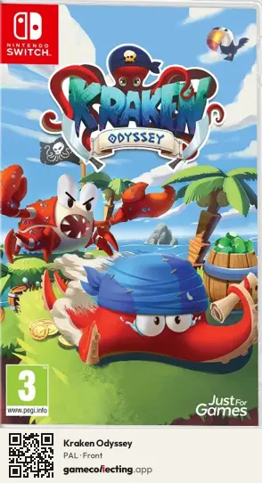 Kraken Odyssey Nintendo Switch, PAL box front