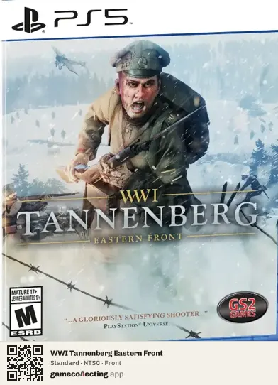 WWI Tannenberg Eastern Front PlayStation 5, NTSC box front
