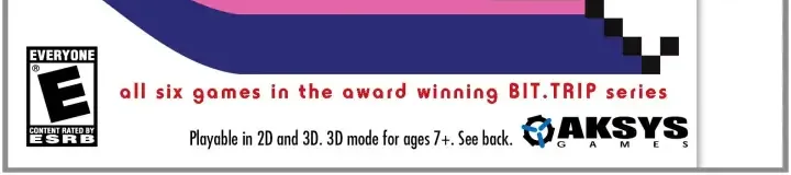Bit.Trip Saga, the ESRB box on its front