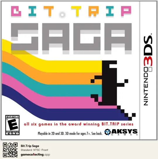 Bit.Trip Saga Nintendo 3DS, NTSC box front