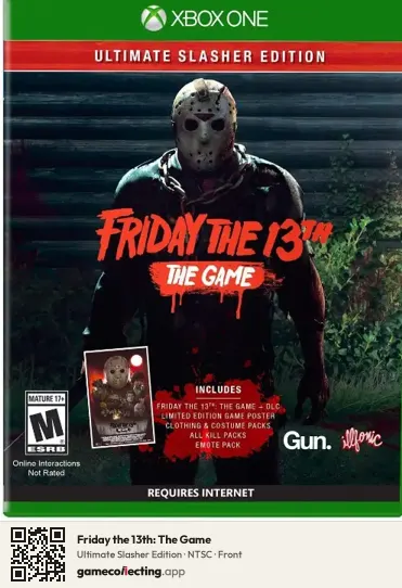 Friday the 13th: The Game Xbox One, NTSC box front