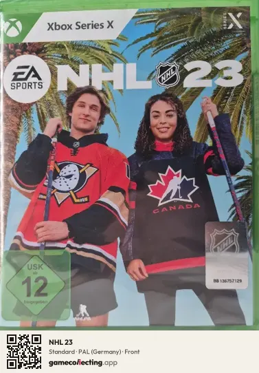 NHL 23 Xbox Series X, Germany box front