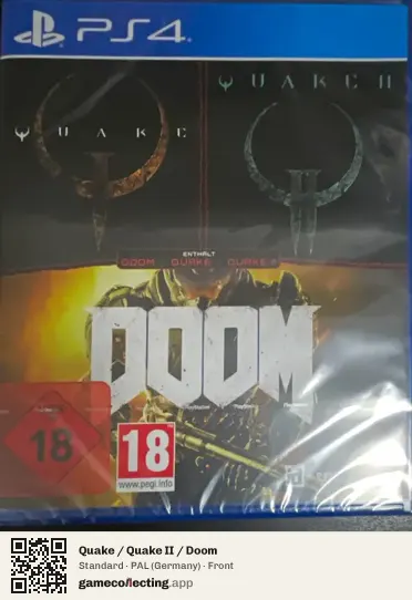Quake / Quake II / Doom PlayStation 4, Germany box front