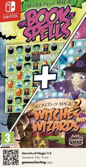 Secrets of Magic 1+2 Nintendo Switch, PAL box front