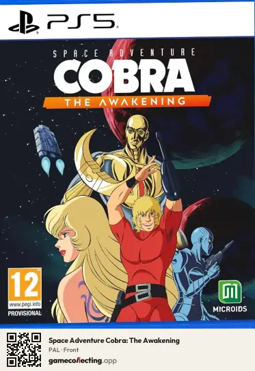 Space Adventure Cobra: The Awakening PlayStation 5, PAL box front