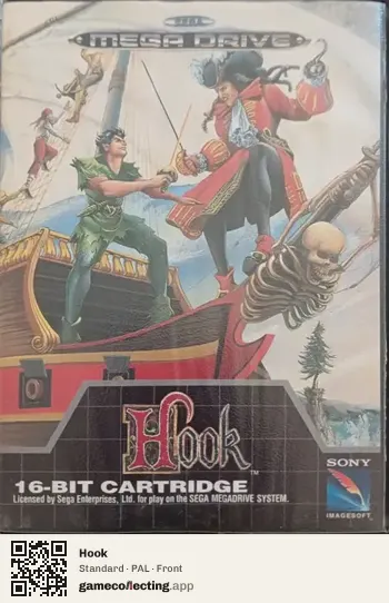 Hook Sega Mega Drive / Genesis, PAL box front